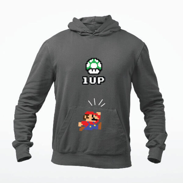 Mario Level Up Hoodie By Lorans Thumbnail